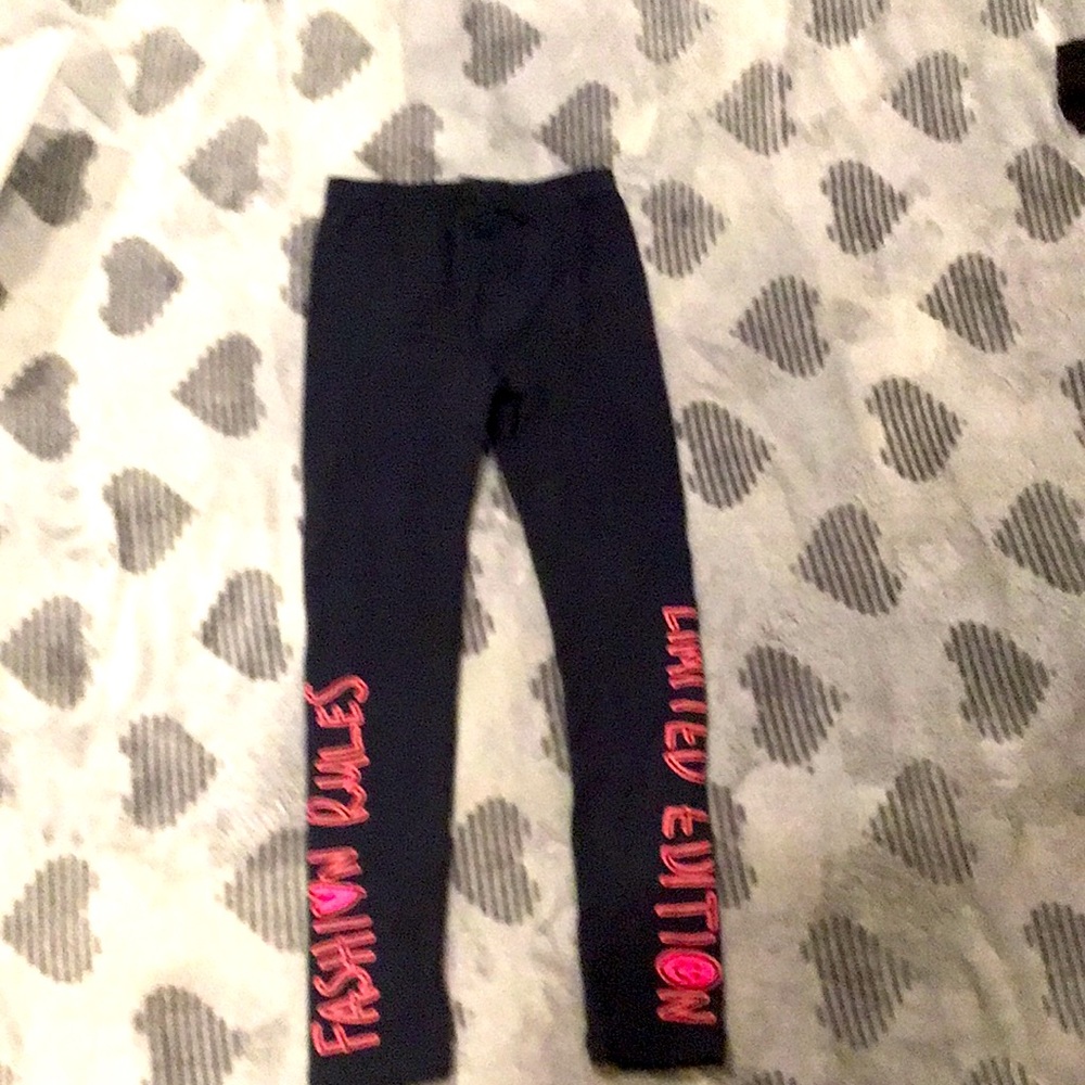 Gray pink tights